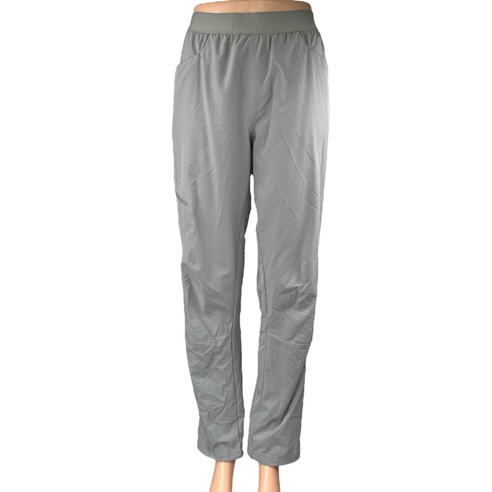 Patagonia Women's Gray Elastic Waist Straight Tapered Windbreaker Sweatpants 10